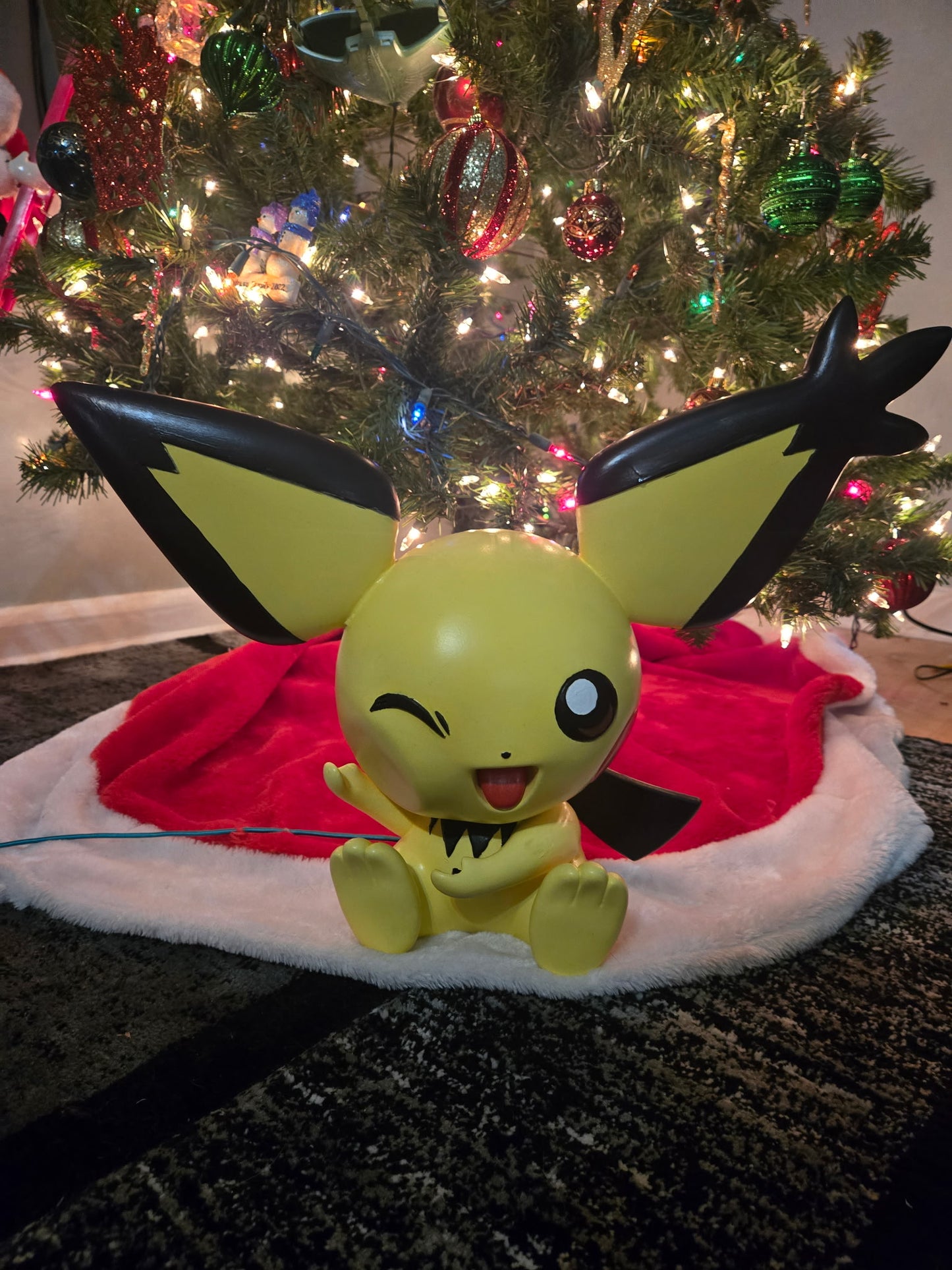 Hand-Painted 3D Printed Cute Electric Critter Phone Charging Station - Life-Size Holder