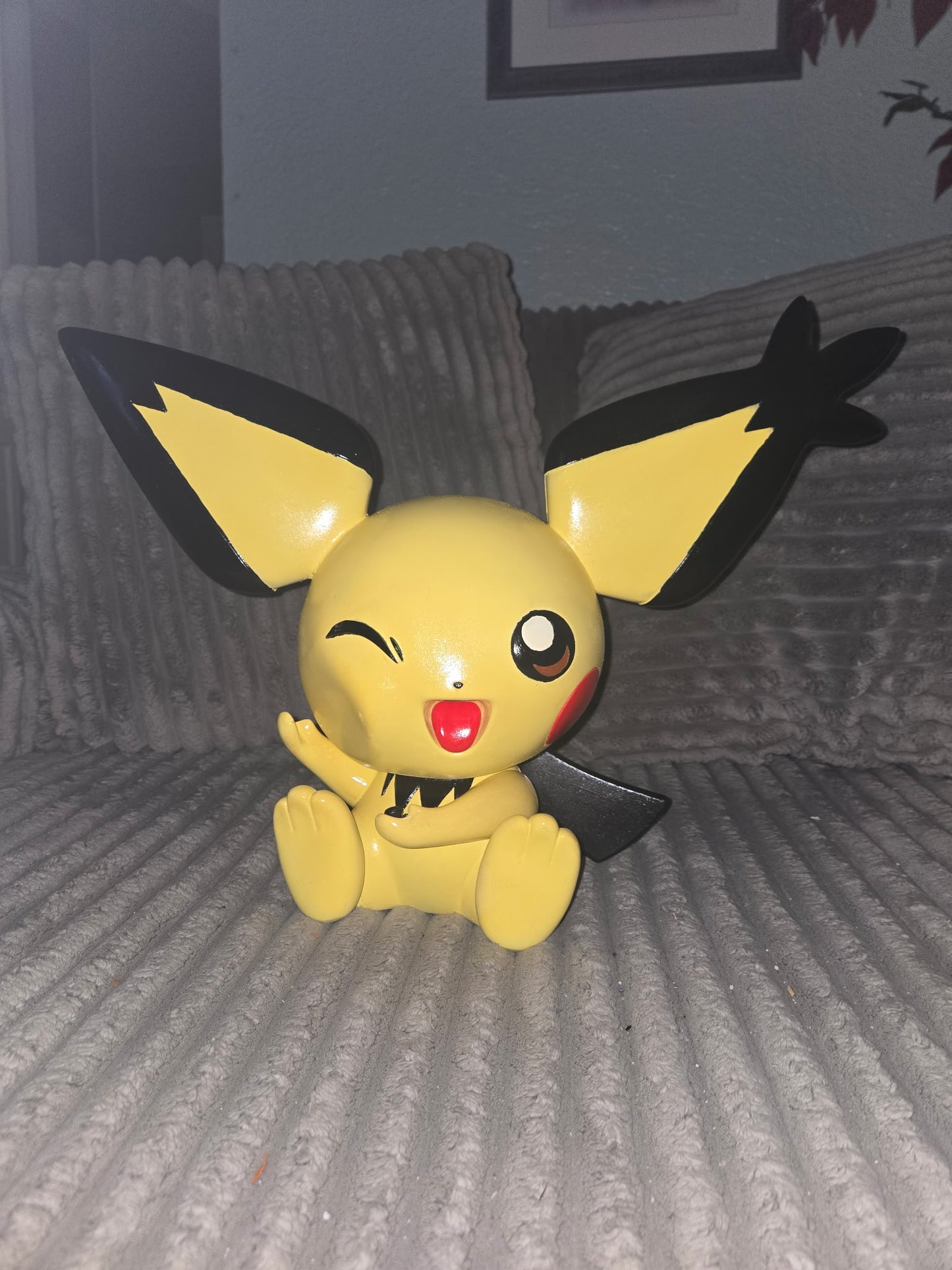 Hand-Painted 3D Printed Cute Electric Critter Phone Charging Station - Life-Size Holder