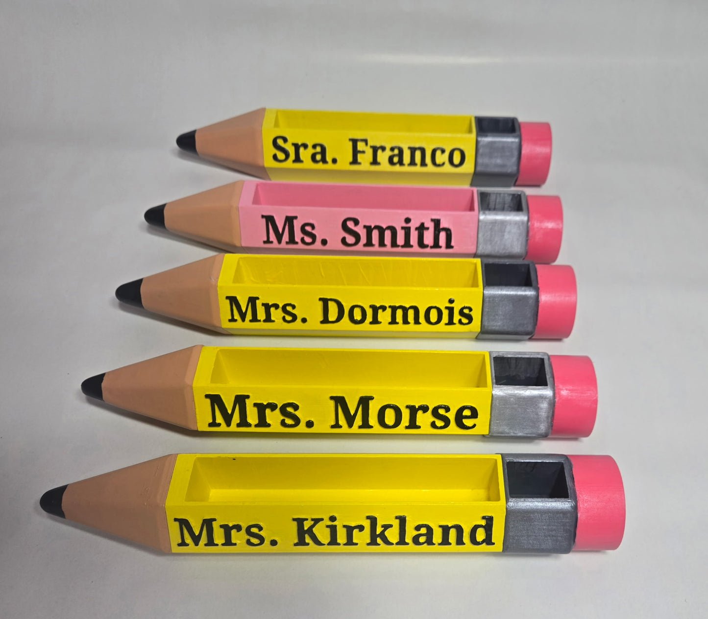 Personalized Pencil Caddy - Custom Teacher Name Desk Organizer