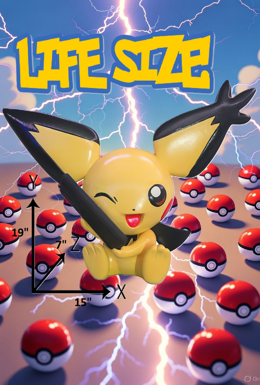 Hand-Painted 3D Printed Cute Electric Critter Phone Charging Station - Life-Size Holder